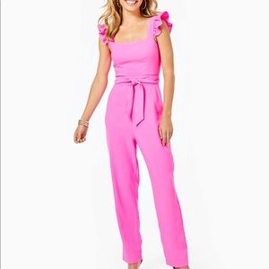 Lily Pulitzer pink jumpsuit size 00 New w/ tags